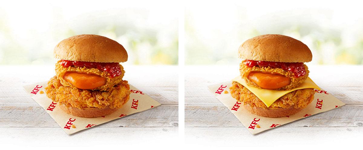 「オマール海老の旨味ひろがるフィレバーガー」「オマール海老の旨味ひろがるチーズフィレバーガー」