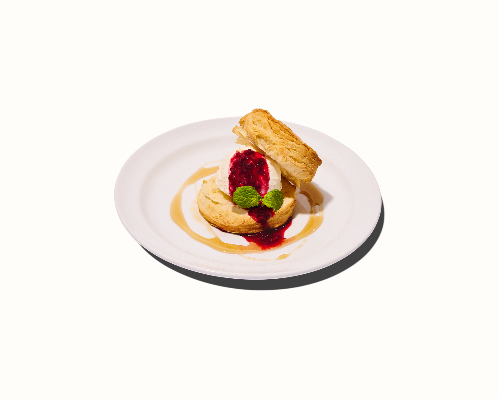 ビスケットバニラアイスサンド 〜ハニーメイプルを添えて〜